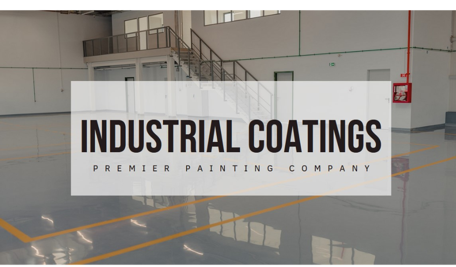 industrial flooring with colorful signage